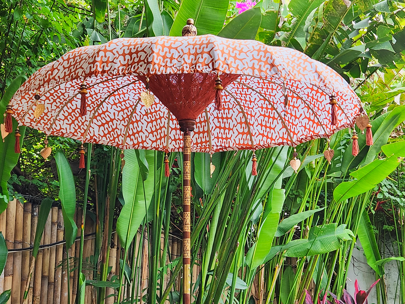 indonesian patio umbrellas Miro Spice Umbrella Large