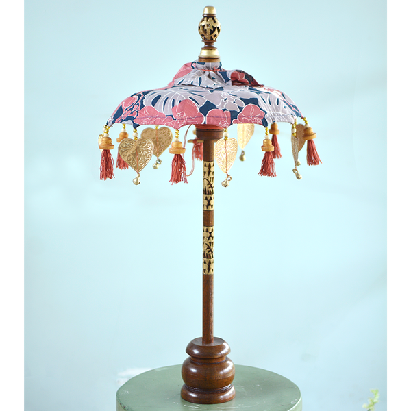 Orchid Coral Navy Umbrella, Mini