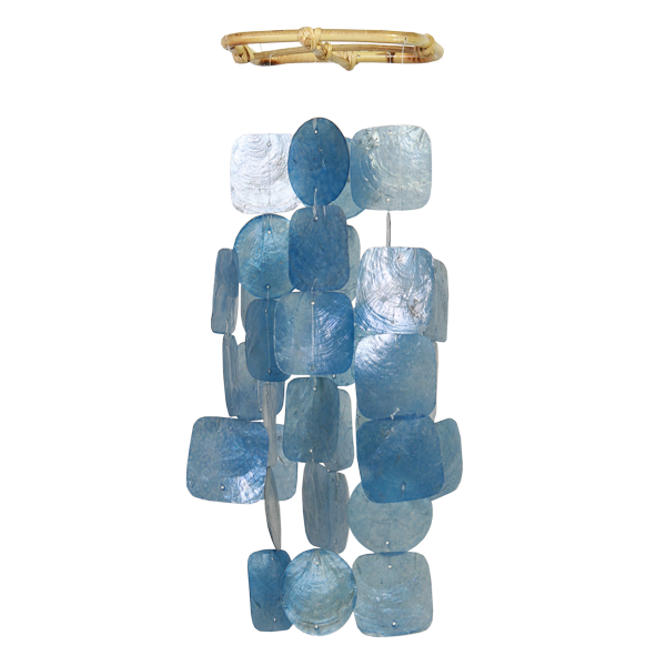 Blue Capiz Wind Chime, Small