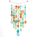 Tropical Flowers Inverted Arch Capiz Wind Chime