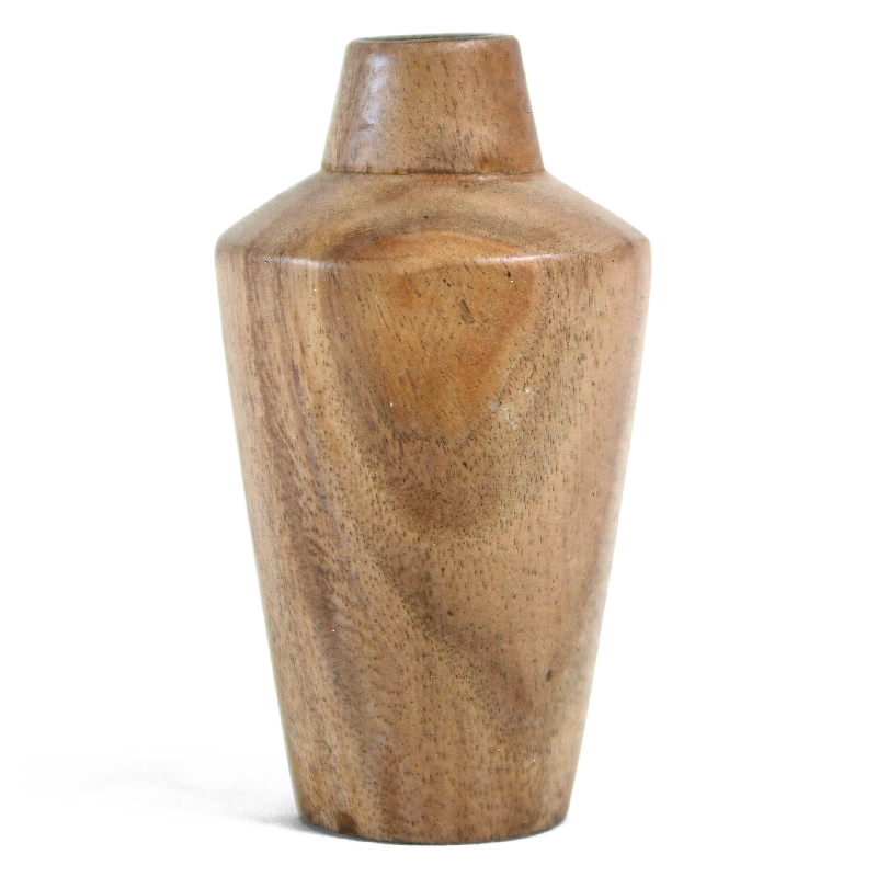 Natural Suar Wood Vase in 2 sizes - Sale Homewares