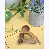 Suar Wood Measuring Spoons - set/3