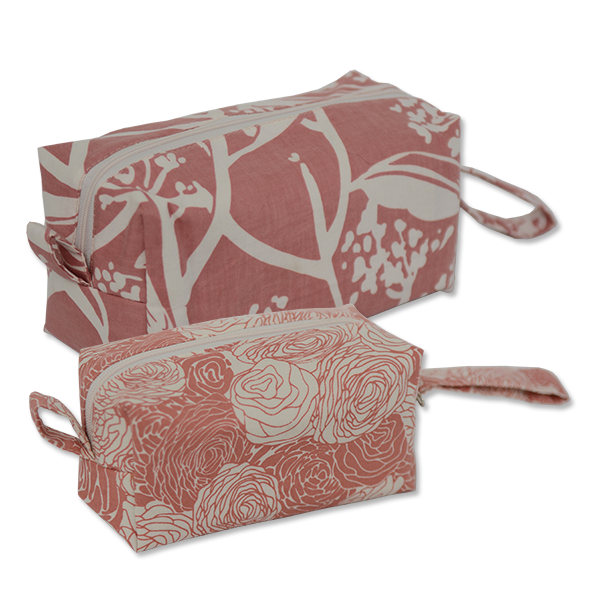 Frangipani Blush Cosmetic Case, Medium