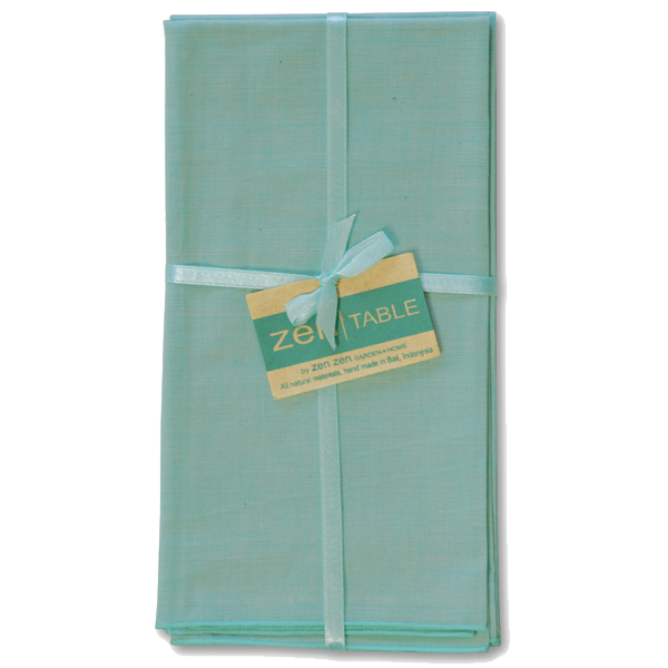 Aqua Balinese Cotton Napkins set of 4