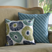 Double Rings Green & Blue Cushion Cover, 50 cm